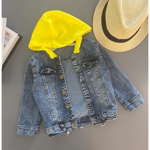 Look Erkek Çocuk Kapşonlu Kot Ceket 6-10 Yaş - Look Erkek Çocuk Kapşonlu Kot Ceket 6-10 Yaş - Füme - 6-10 YAŞ