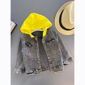 Look Erkek Çocuk Kapşonlu Kot Ceket 6-10 Yaş - Look Erkek Çocuk Kapşonlu Kot Ceket 6-10 Yaş - Füme - 6-10 YAŞ