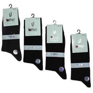 Bitke 6080 Erkek Desenli Penye Dikişsiz Likralı Soket Çorap