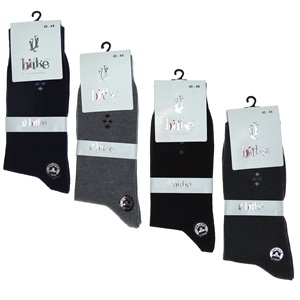 Bitke 6080 Erkek Desenli Penye Dikişsiz Likralı Soket Çorap