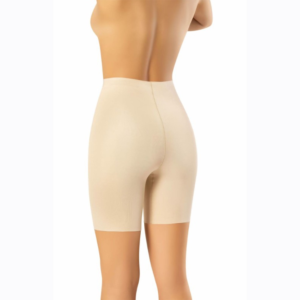 Flex Fit 6002 Lazer Kesim Yüksek Bel Silikonlu Şort Korse S-3XL - Kapiçino - L