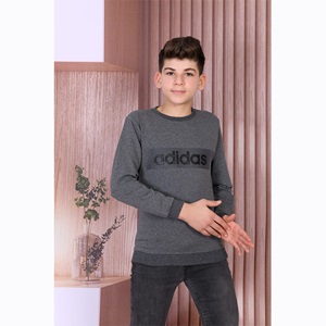 Adidas 0803 Erkek Çocuk 2 İp Adidas Baskılı Sweat 13-16 Yaş - Kırmızı - 13-16 YAŞ