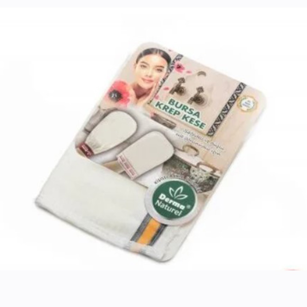 Derma Naturel Bağlamalı Bursa Krep Banyo Kesesi