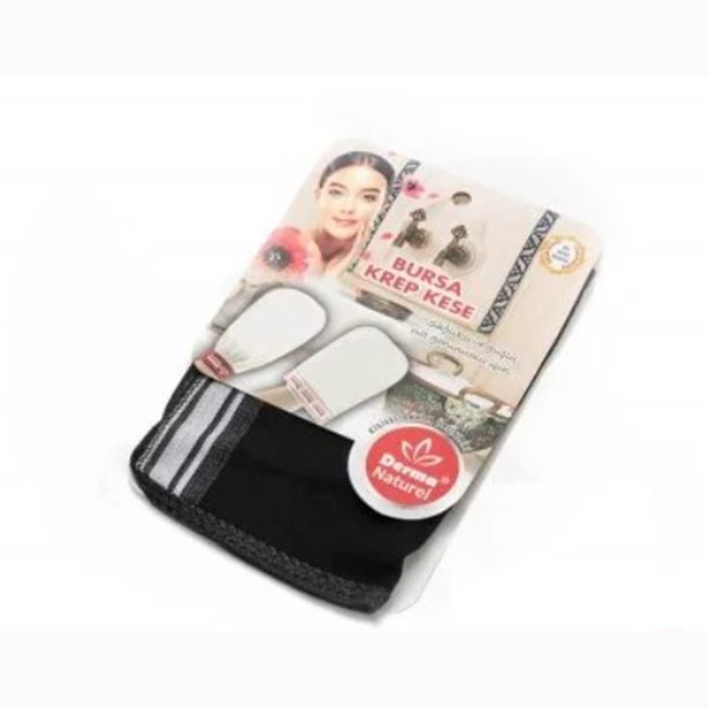 Derma Naturel Bağlamalı Bursa Krep Banyo Kesesi