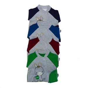 Blue Armi 839 Erkek Bebe Travel Nakışlı Bereli Penye Tulum 3-9 Ay - Lacivert - 3-6-9 AY