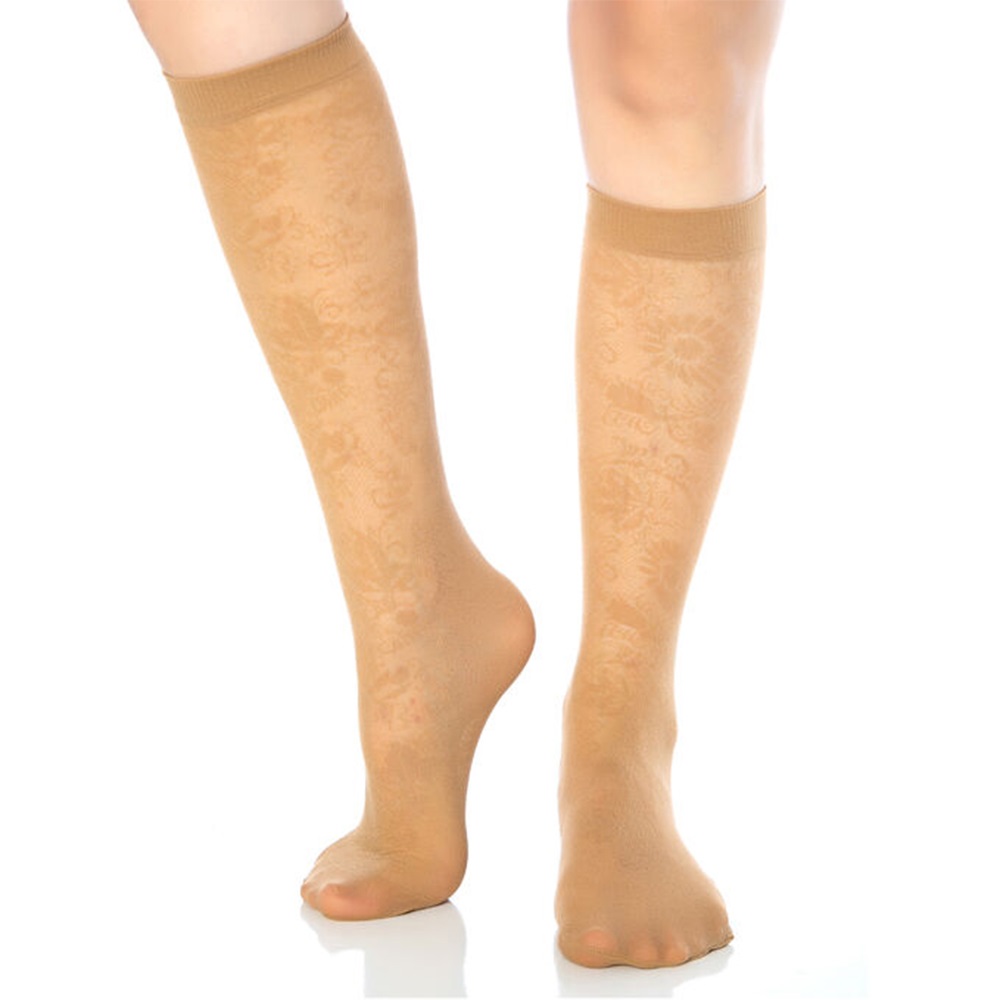 Desimo Bayan 60 Den Kalın Desenli Dizaltı Çorap