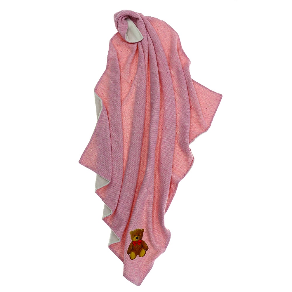 Ahmet Can Bebe Ayıcıklı Kalın Battaniye 0-1 Yaş - Pembe - 0-1 YAŞ