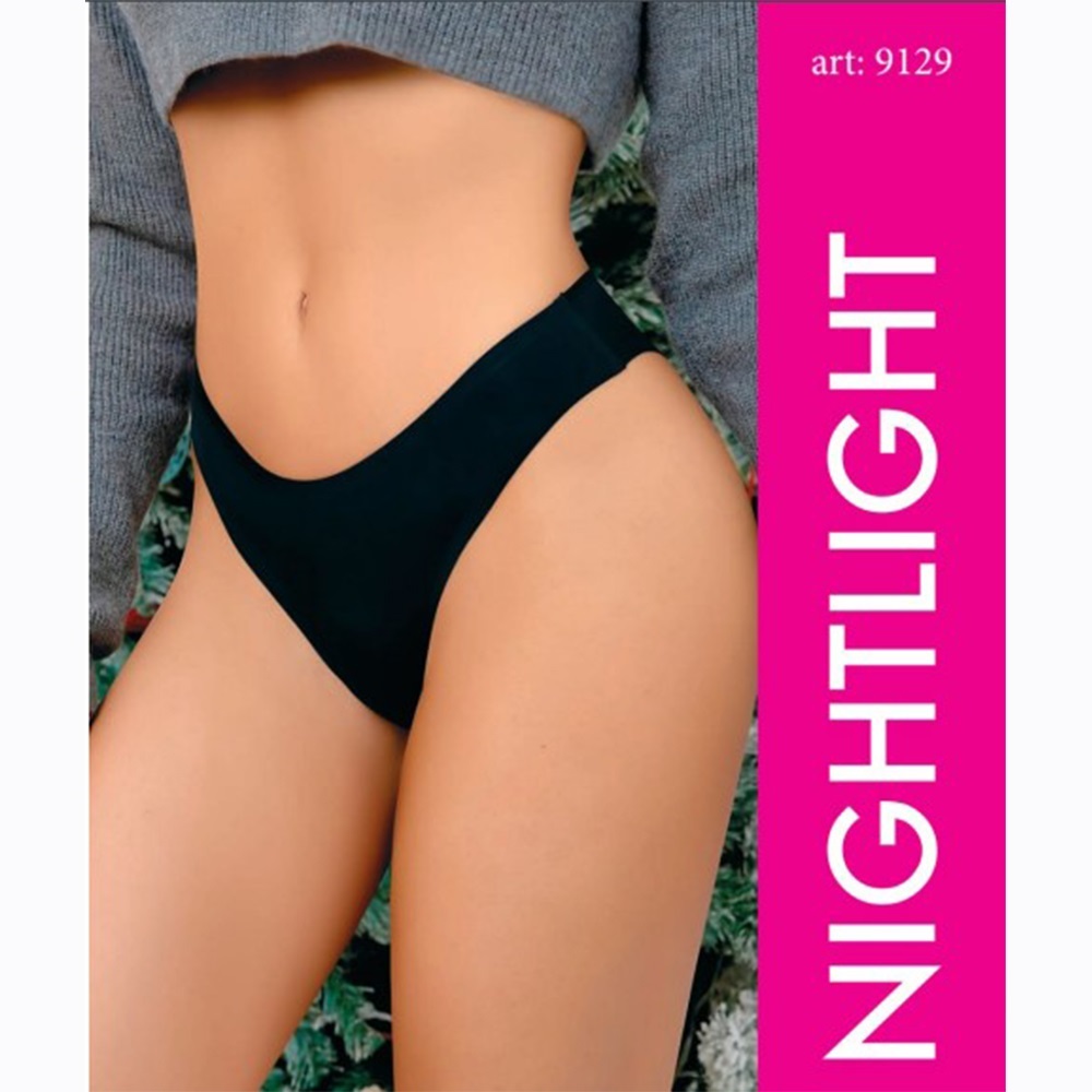 Nightlight 9129 Bayan Arkası Dantelli Fiyonklu Fantazi Külot - Siyah