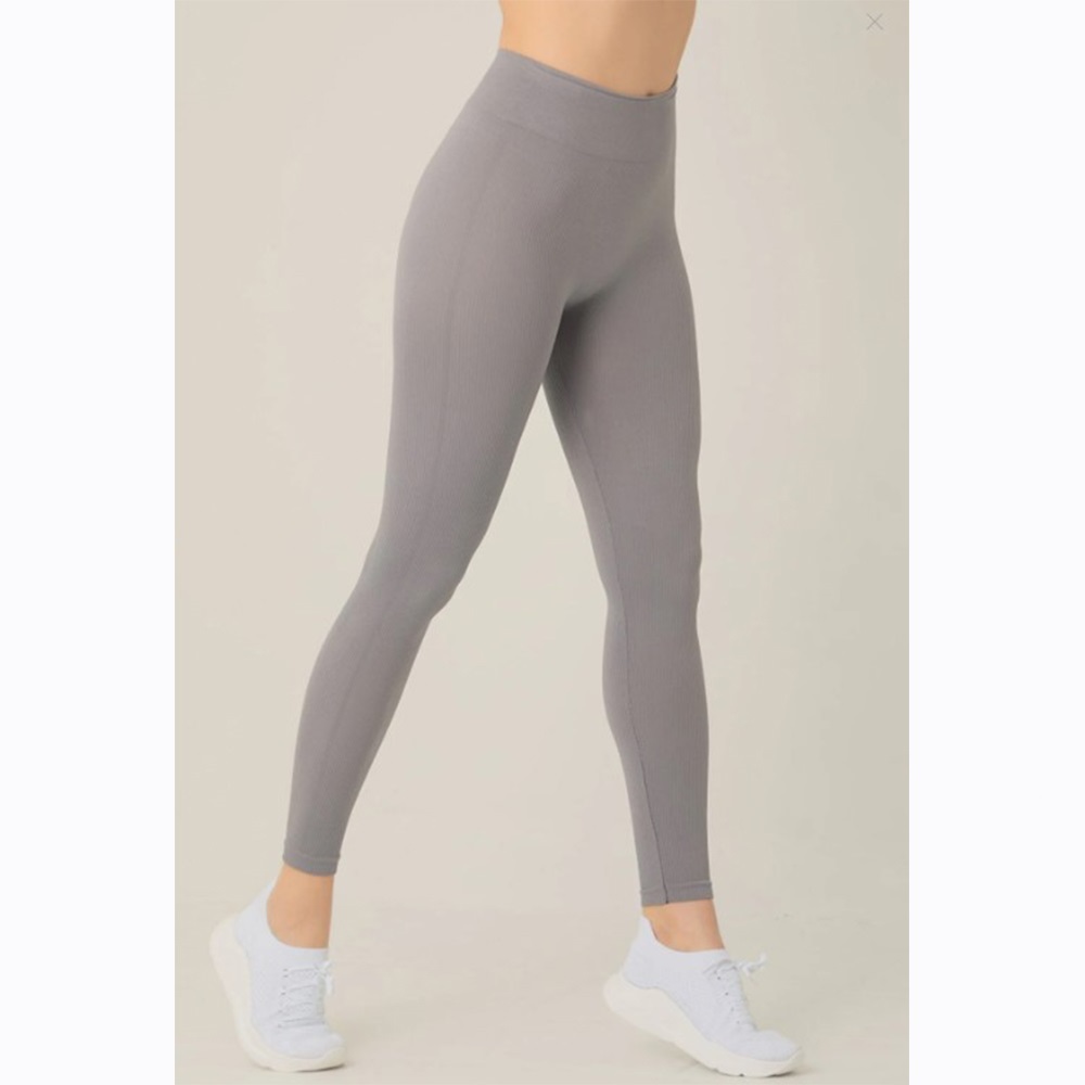 Nazik 9700 Bayan Dikişsiz Fitilli Uzun Tayt - Mint Yeşil