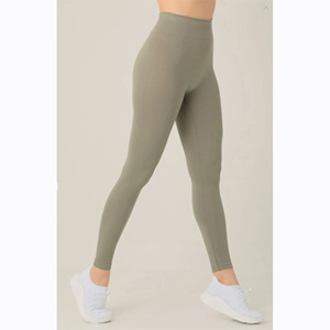 Nazik 9700 Bayan Dikişsiz Fitilli Uzun Tayt - Mint Yeşil