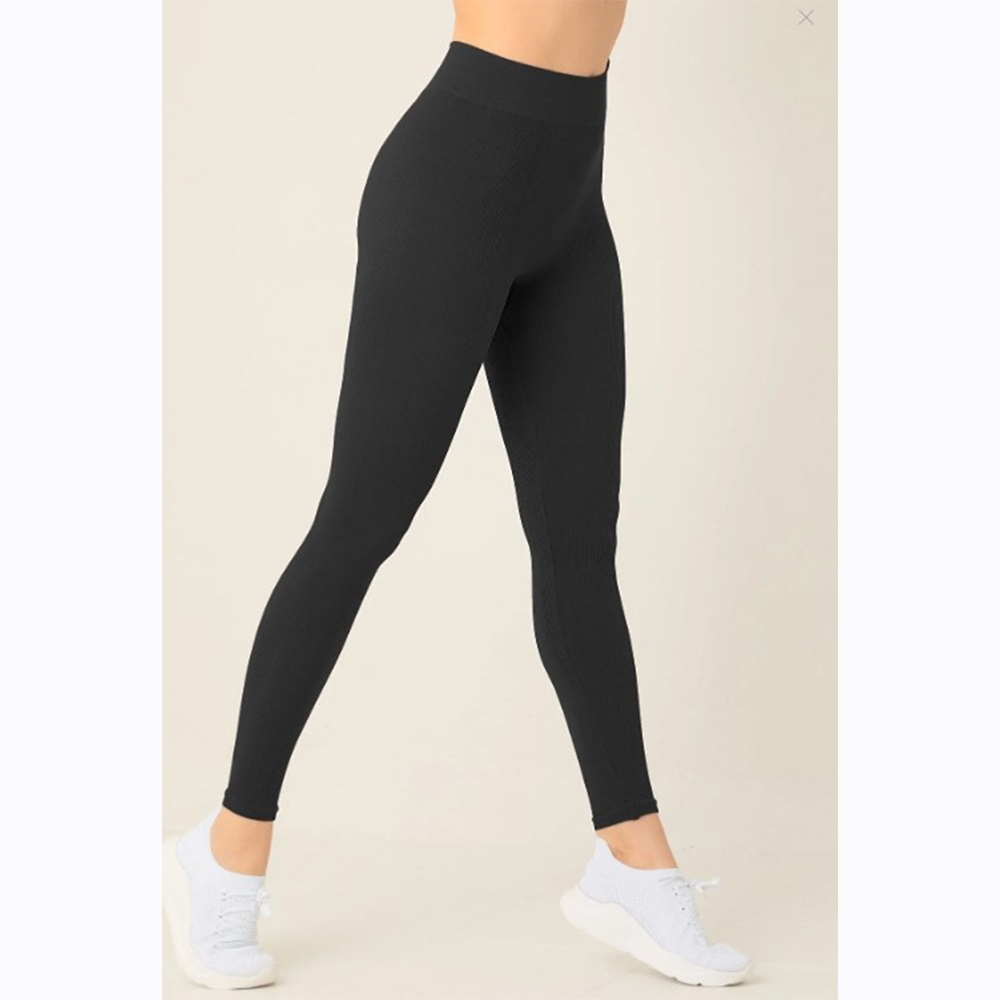 Nazik 9700 Bayan Dikişsiz Fitilli Uzun Tayt - Mint Yeşil