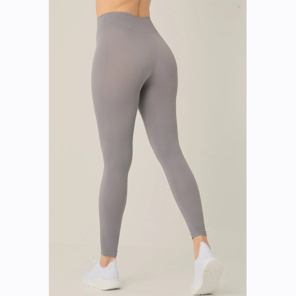 Nazik 9700 Bayan Dikişsiz Fitilli Uzun Tayt - Mint Yeşil