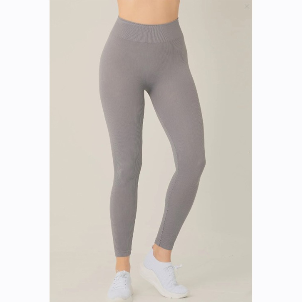 Nazik 9700 Bayan Dikişsiz Fitilli Uzun Tayt - Mint Yeşil