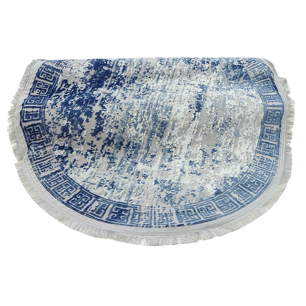 Nefes Kadife Halı Yuvarlak Paspas 80 X 80 CM - Karışık Renk