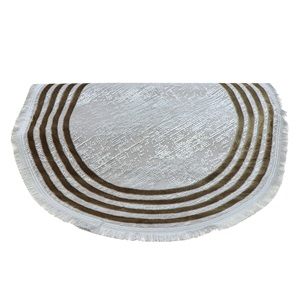 Nefes Kadife Halı Yuvarlak Paspas 80 X 80 CM - Karışık Renk