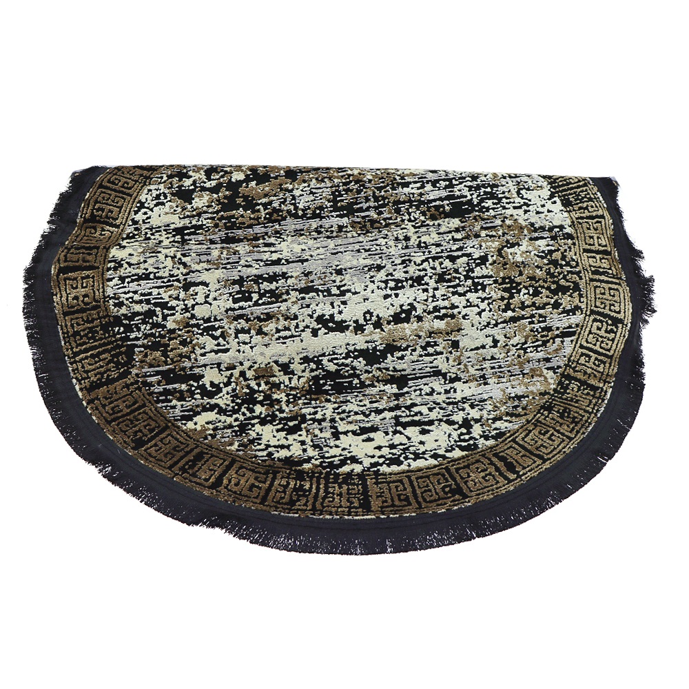 Nefes Kadife Halı Yuvarlak Paspas 80 X 80 CM - Karışık Renk