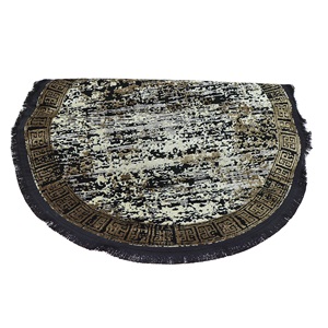 Nefes Kadife Halı Yuvarlak Paspas 80 X 80 CM - Karışık Renk