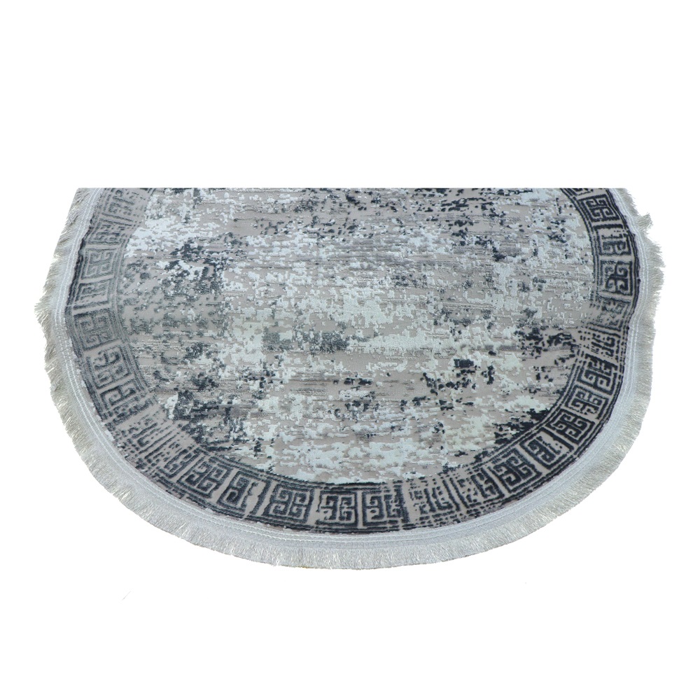 Nefes Kadife Halı Yuvarlak Paspas 80 X 80 CM - Karışık Renk