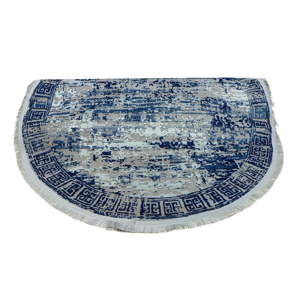 Nefes Kadife Halı Yuvarlak Paspas 100 X 100 CM - Karışık Renk