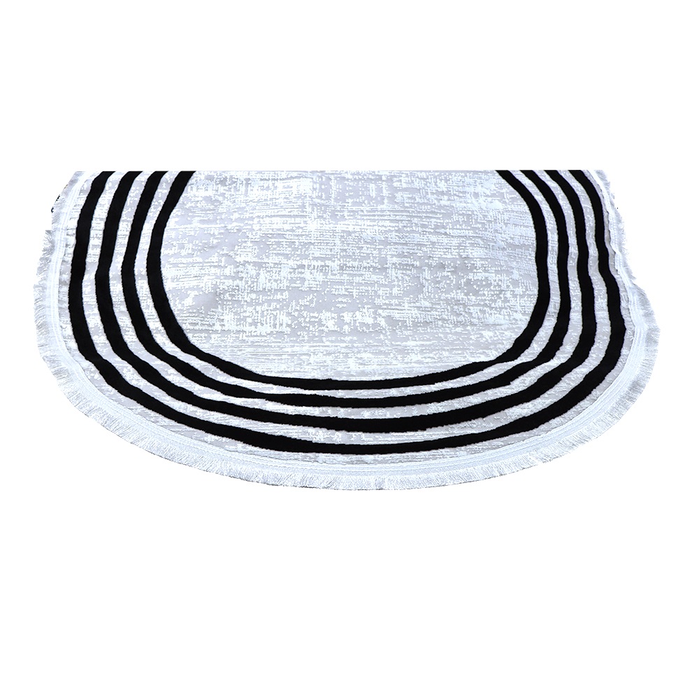 Nefes Kadife Halı Yuvarlak Paspas 100 X 100 CM - Karışık Renk