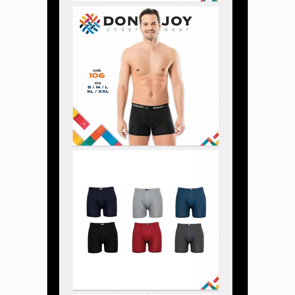 Donjoy Dj 106 Erkek Modal Penye Likralı Boxer Short