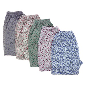 Burak Bey Bayan Desenli Penye Lastikli Paça Pijama Alt XL -2XL - Karışık Renk - XXL