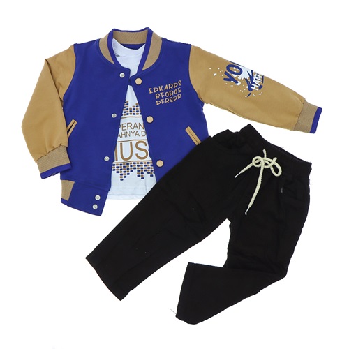 Mıncırık Kids 1712 Erkek Çocuk 2 İp Edkards Baskılı 3 Lü Takım 2-5 Yaş - Lacivert - 2-3-4-5 YAŞ