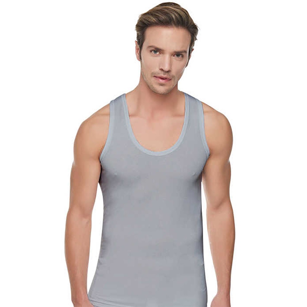 Tutku 0102 Erkek Renkli Ribana Atlet - Gri - 6