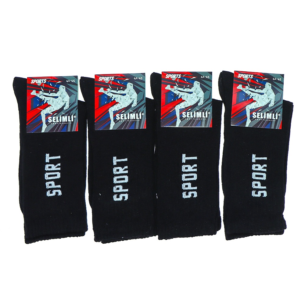 Selimli 0805 Sports Erkek Likralı Sport Tenis Çorap - Lacivert