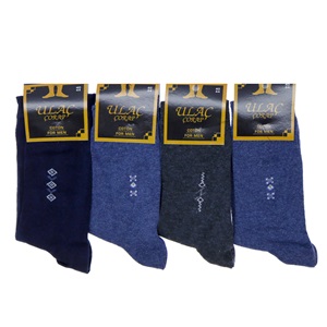 Ulaç 7009 Erkek Bilgisayarlı Desenli Likralı Soket Çorap - Karışık Renk