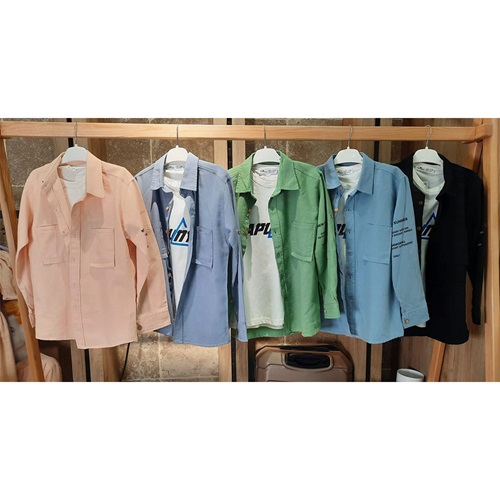 Mixlife 5552 Erkek Çocuk Apuneys Bas Gabardin Gömlek 3 Lü Takım 6-9 Yaş - Somon - 6-7-8-9 YAŞ