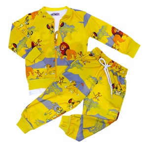 Tintini Erkek Çocuk Aslan Baskılı Sıfır Yaka Takım 3-10 Yaş - Gri - 3-10 YAŞ