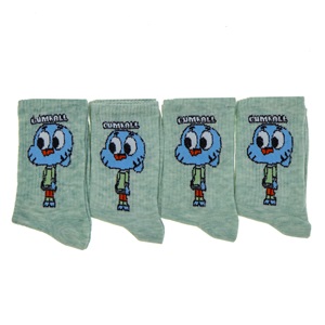 Wanço 0402 Bayan Likralı Desenli Kolej Çorap - Karışık Renk