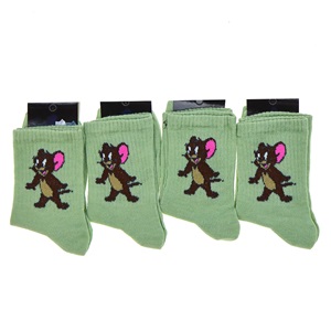 Wanço 0402 Bayan Likralı Desenli Kolej Çorap - Karışık Renk