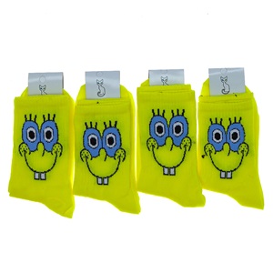 Wanço 0402 Bayan Likralı Desenli Kolej Çorap - Karışık Renk