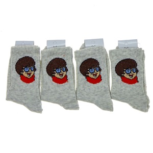 Wanço 0402 Bayan Likralı Desenli Kolej Çorap - Karışık Renk