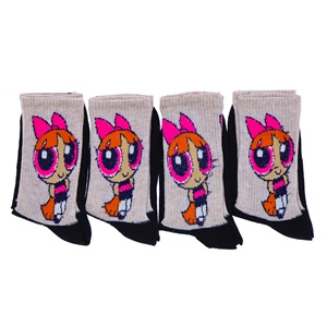 Wanço 0402 Bayan Likralı Desenli Kolej Çorap - Karışık Renk