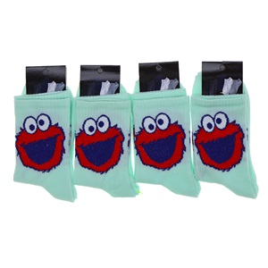 Wanço 0402 Bayan Likralı Desenli Kolej Çorap - Karışık Renk