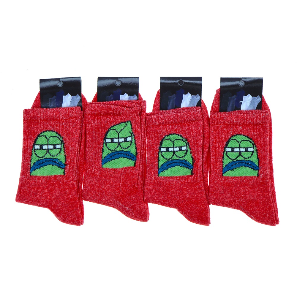 Wanço 0402 Bayan Likralı Desenli Kolej Çorap - Karışık Renk