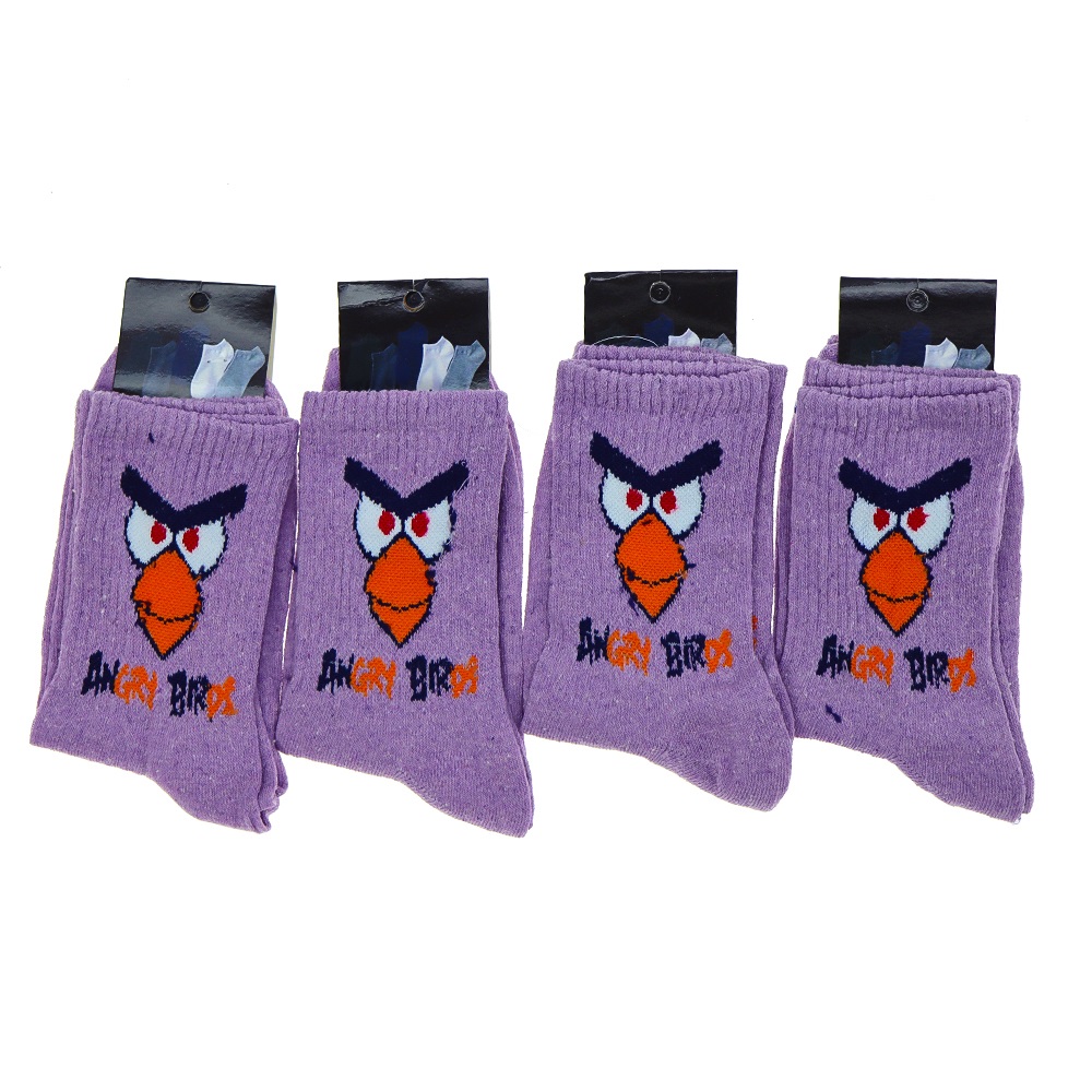 Wanço 0402 Bayan Likralı Desenli Kolej Çorap - Karışık Renk