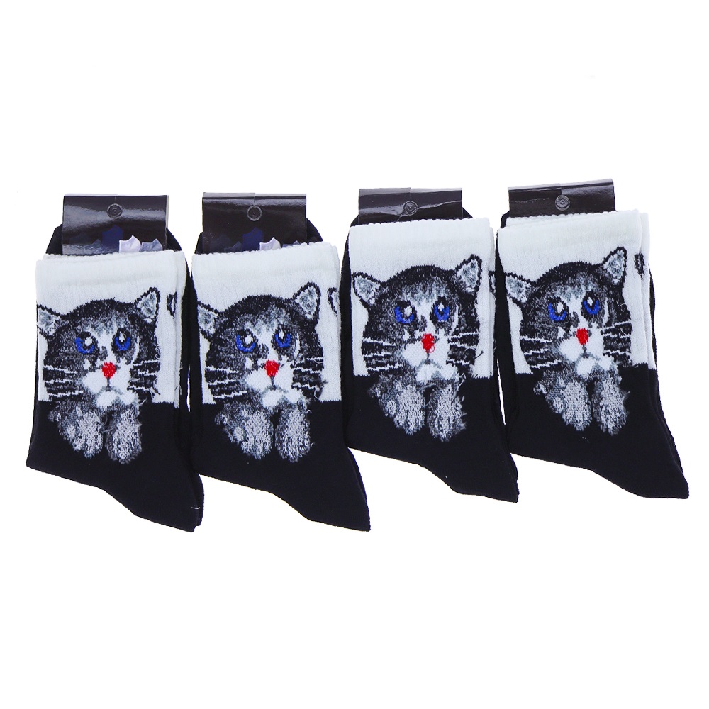 Wanço 0402 Bayan Likralı Desenli Kolej Çorap - Karışık Renk