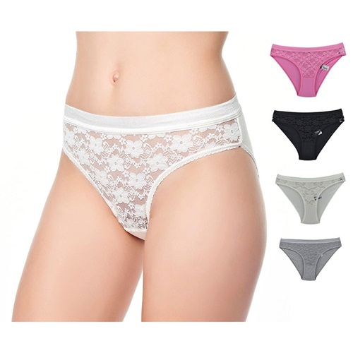 Tutku 0725 Bayan Safir Bikini Külot - Gri - 5