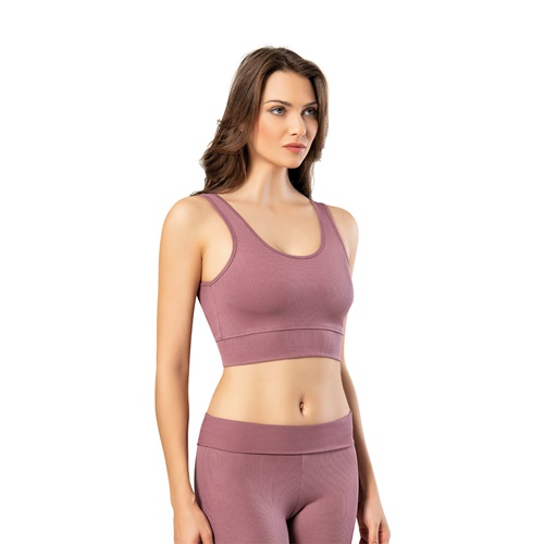 Kota 6432 Bayan Dalgıç Fitilli Geniş Askılı Pedli Büstiyer - Siyah