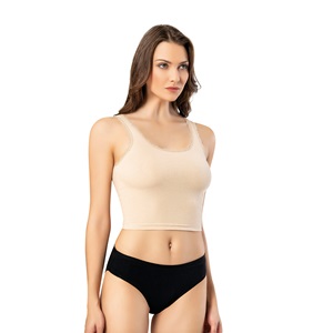 Kota 6438 Bayan Kaşkorse Tırnak Dantelli Geniş Askılı Krop - Siyah