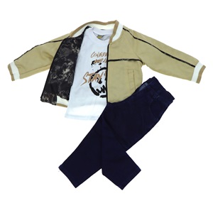 Mıncırık Kids 1755 Erkek Çocuk Çift Taraflı 3 Lü Takım 2-5 Yaş - Mavi - 2-3-4-5 YAŞ