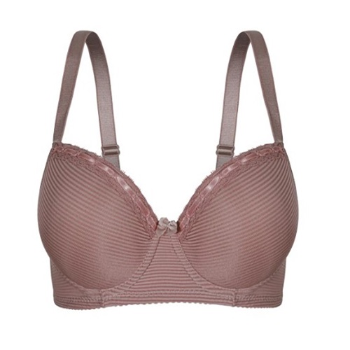 Aysemin ER5185-C Bayan Kendinden Çizgili Desteksiz Sütyen 85-105 - Vizon - 85-90-95-100-105