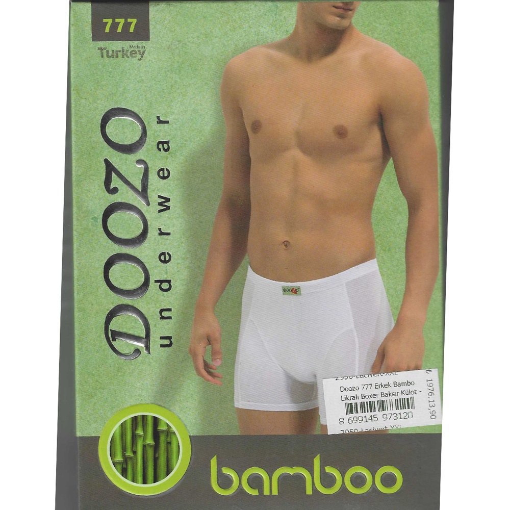 Doozo 777 Erkek Bambo Likralı Boxer Baksır Külot