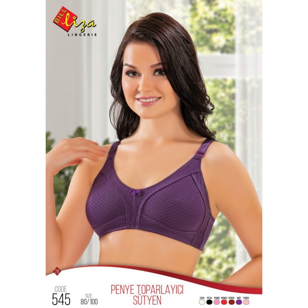 Billiza 545 Bayan Penye Puanlı Toparlayıcı Sütyen - Fuşya - 85
