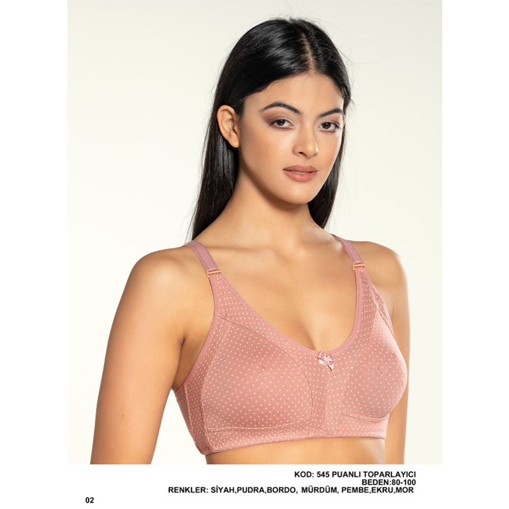 Billiza 545 Bayan Penye Puanlı Toparlayıcı Sütyen - A. Pembe - 85