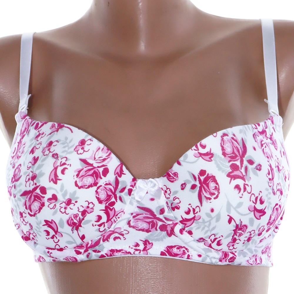 Billiza 1012 Bayan Silikonlu Süngerli Empirme Boş Desteksiz Sütyen - Beyaz - 80-85-90-95